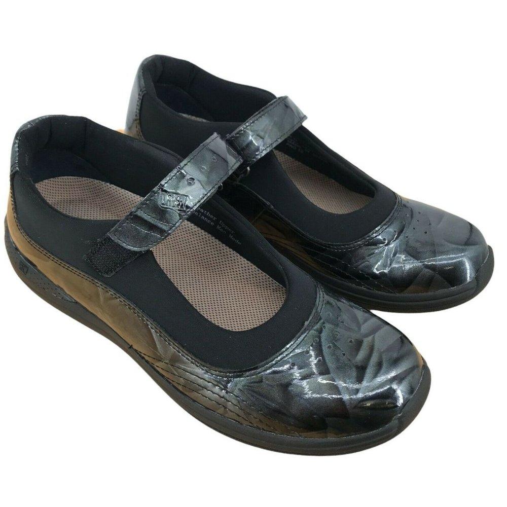 Drew Women's Rose 14375-45 Black Round Toe Mary Jane Shoes Size 8N